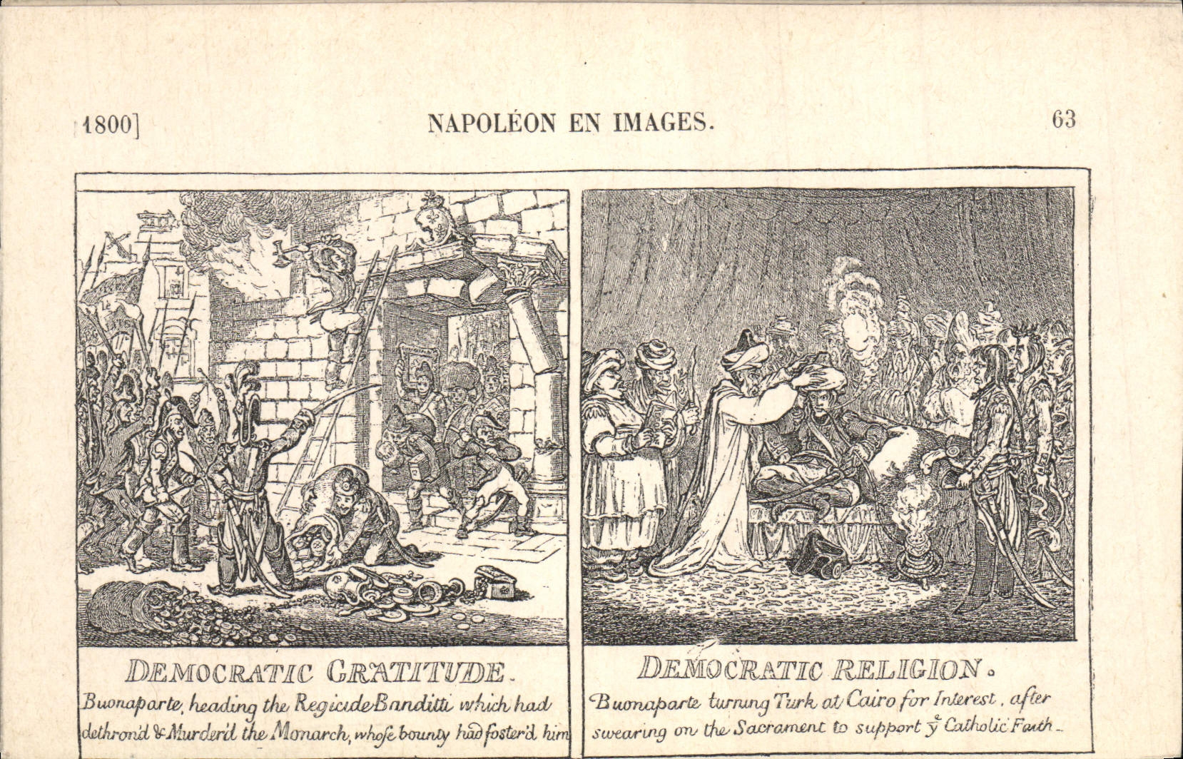 VINTAGE POSTCARD Napoleon 1st in images