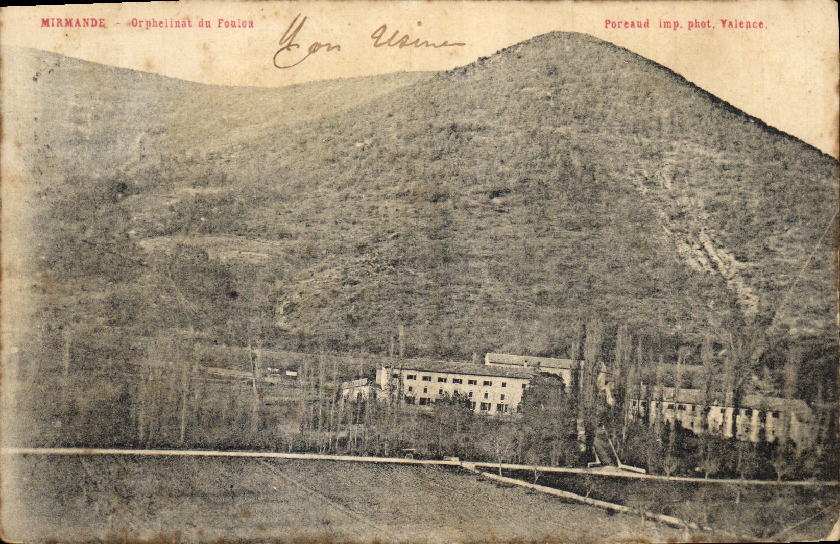 VINTAGE POSTCARD Children Mirmande Orphanage of the Fuller