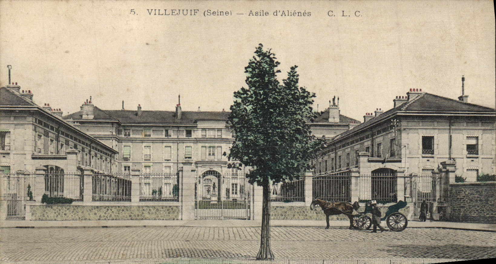 VINTAGE POSTCARD Villejuif Lunatic asylum