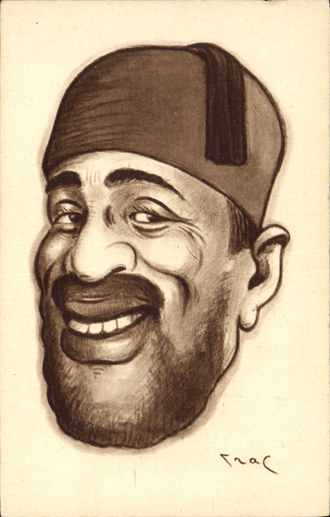 CPA Fantaisie Illustrateur Afrique du Nord Algerie Frac