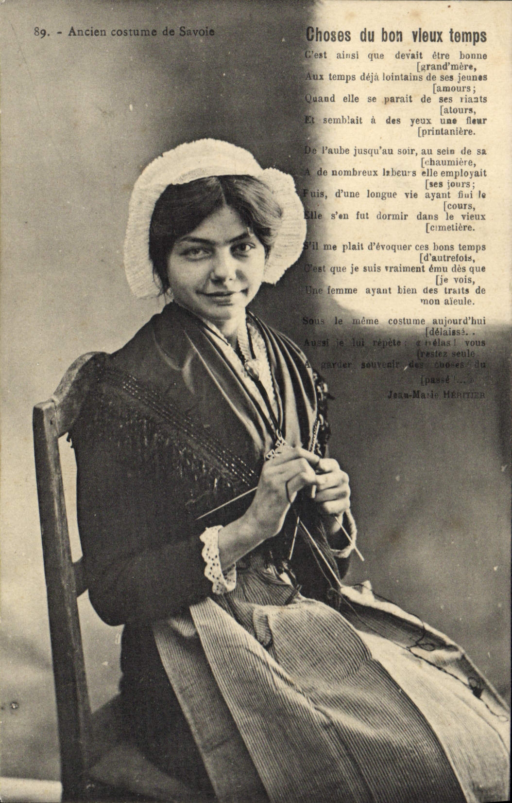 CPA Folklore Ancien costume de Savoie