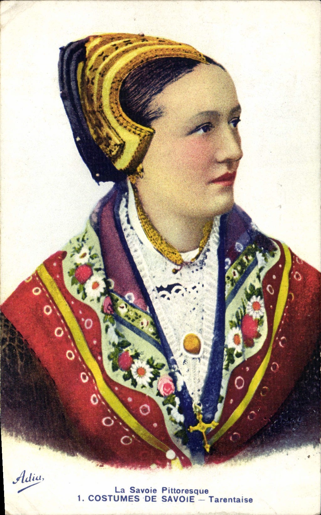 CPA Folklore Savoie Costumes de Savoie Tarentaise 