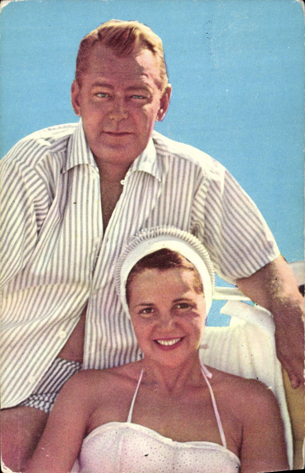MODERN CARD Cinema Alan Ladd and Mrs. Ladd