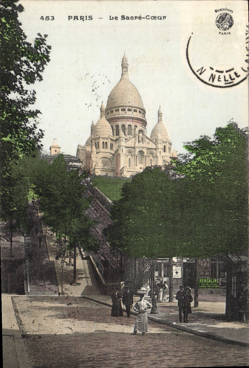 CPA Paris Le Sacre Coeur (animee)