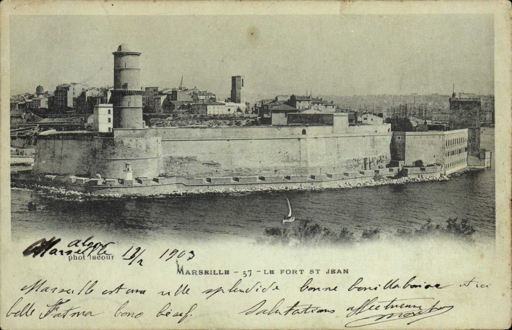 CPA Marseille Le Fort Saint Jean