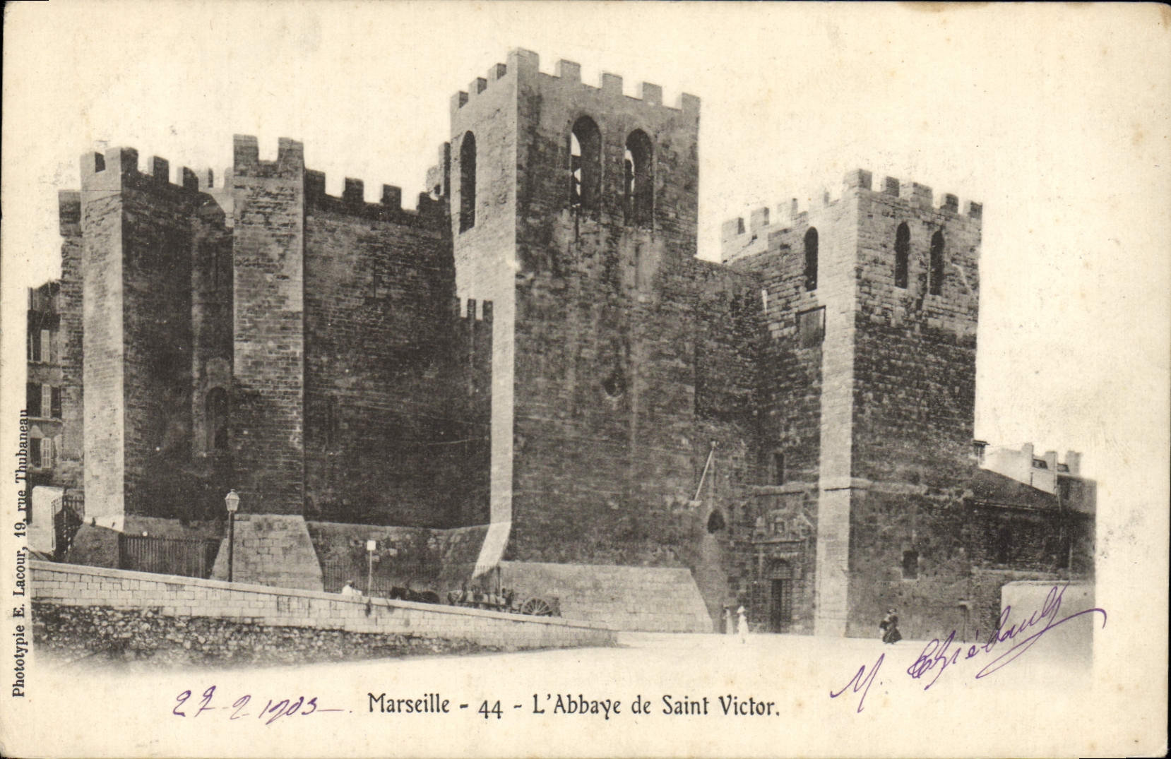 CPA Marseille L'Abbaye de Saint Victor