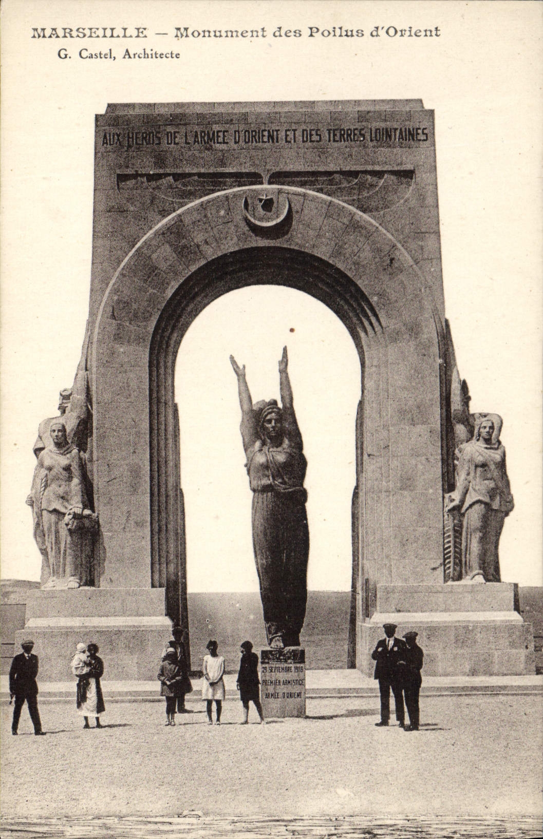 CPA Marseille Monument des Poilus d'Orient