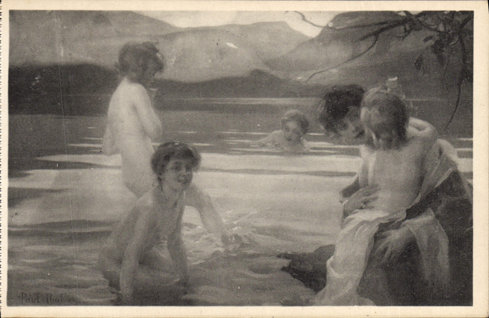 CPA Palais des Beaux Arts de la Ville de Paris Baigneuses Paul Chabas 