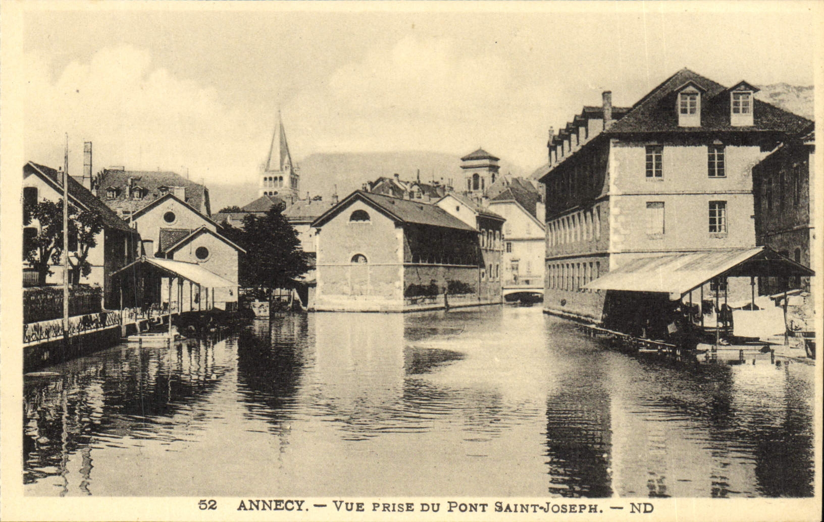 CPA Annecy Vue Prise du Pont Saint Joseph