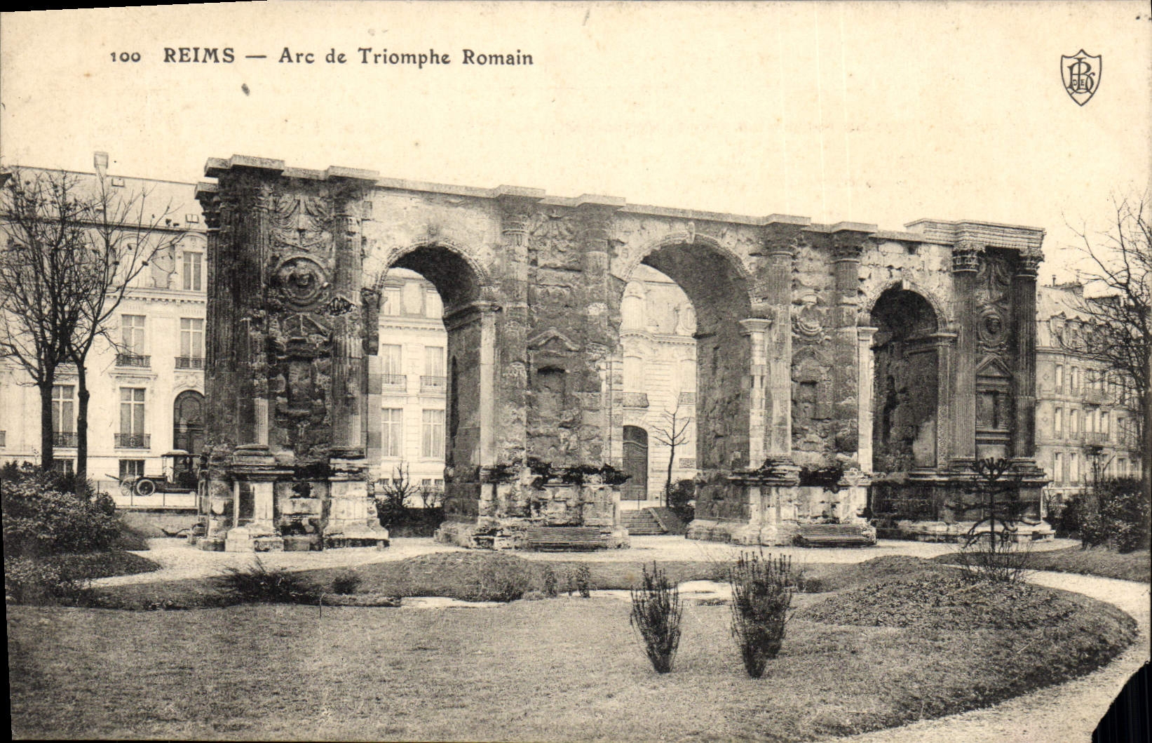 CPA Reims Arc de triomphe Romain