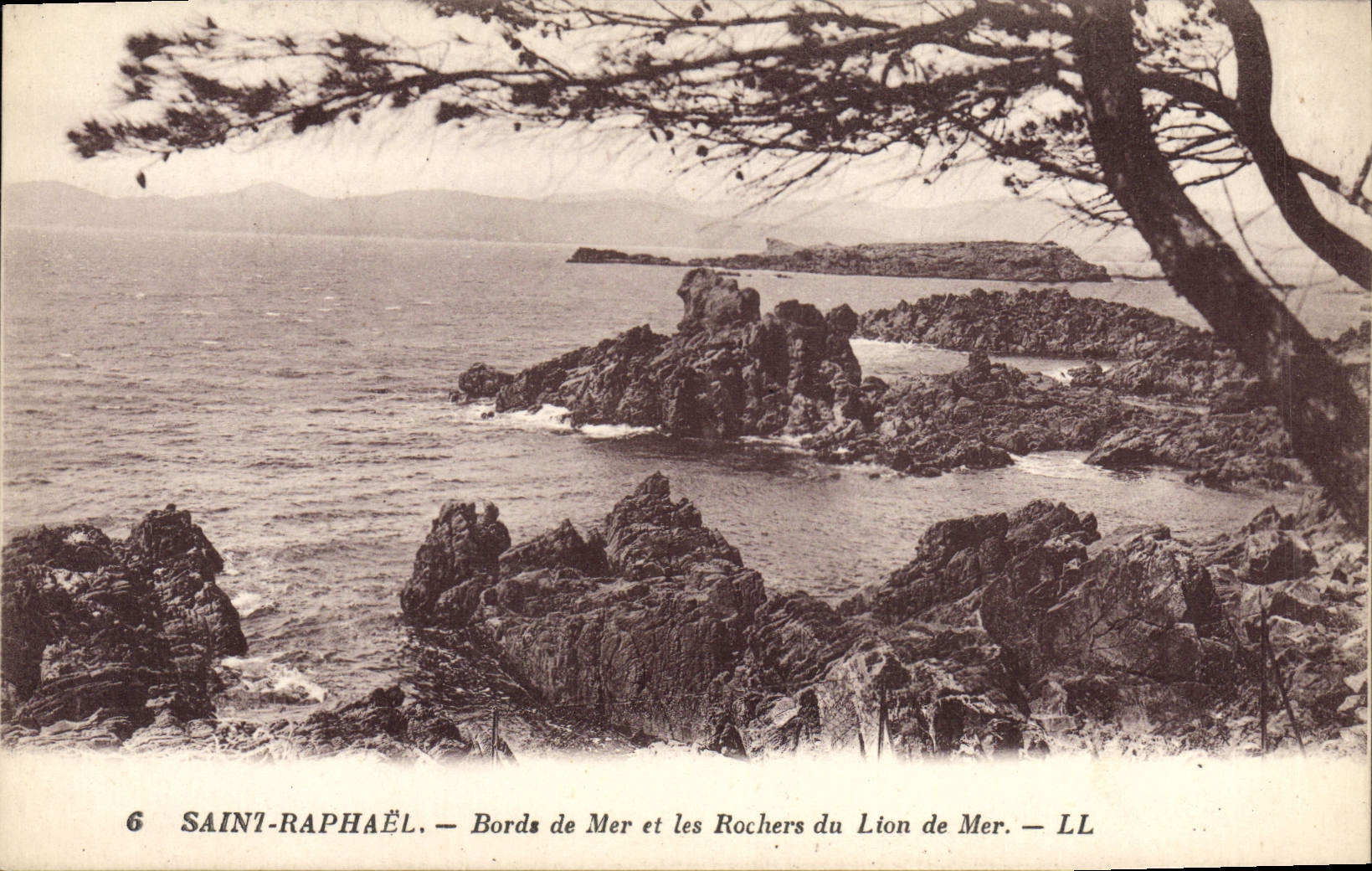 CPA Saint Raphael Bords de Mer et les Rochers du Lion de Mer