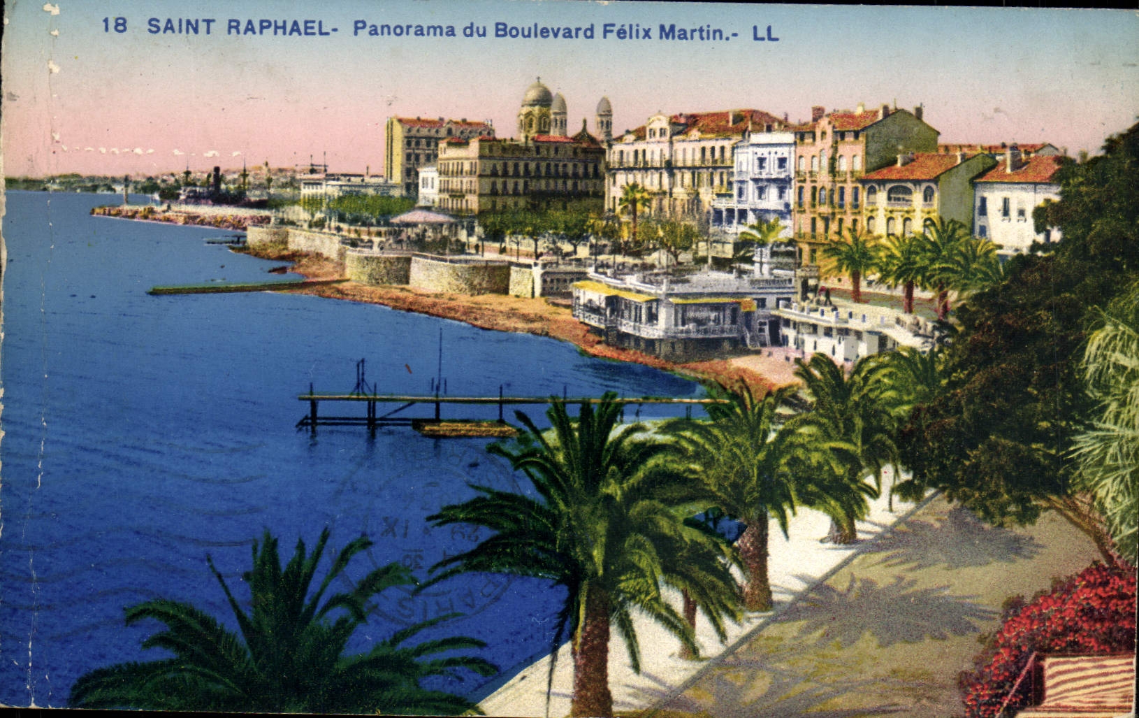 CPA Saint Raphael Panorama du Boulevad Felix Martin