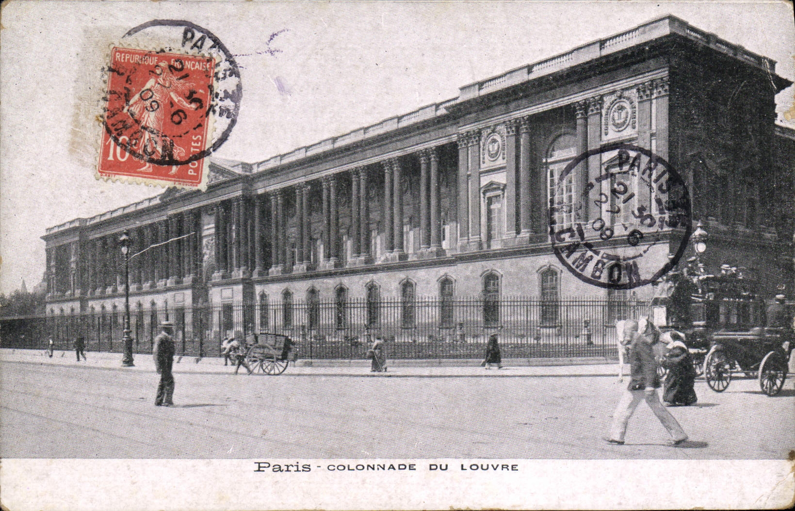 CPA Tour Paris Colonnade Du Louvre