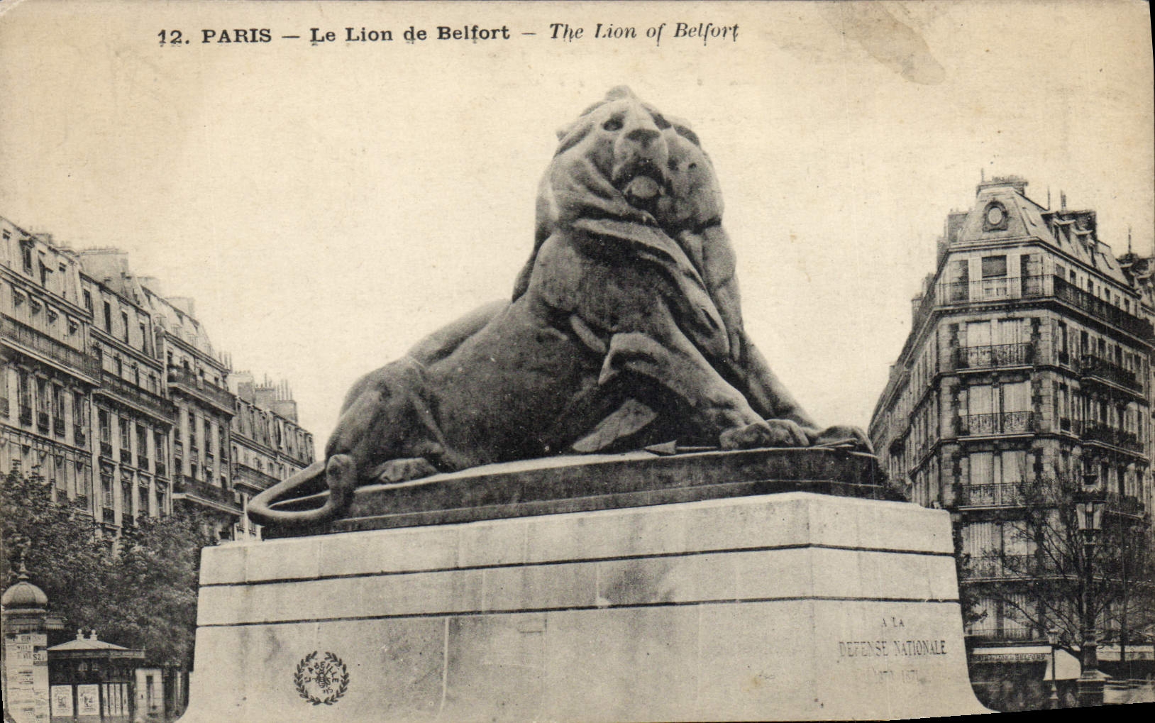 CPA Paris Le Lion de Belfort