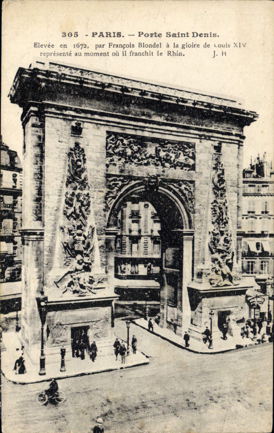 VINTAGE POSTCARD Paris Carries Holy Denis