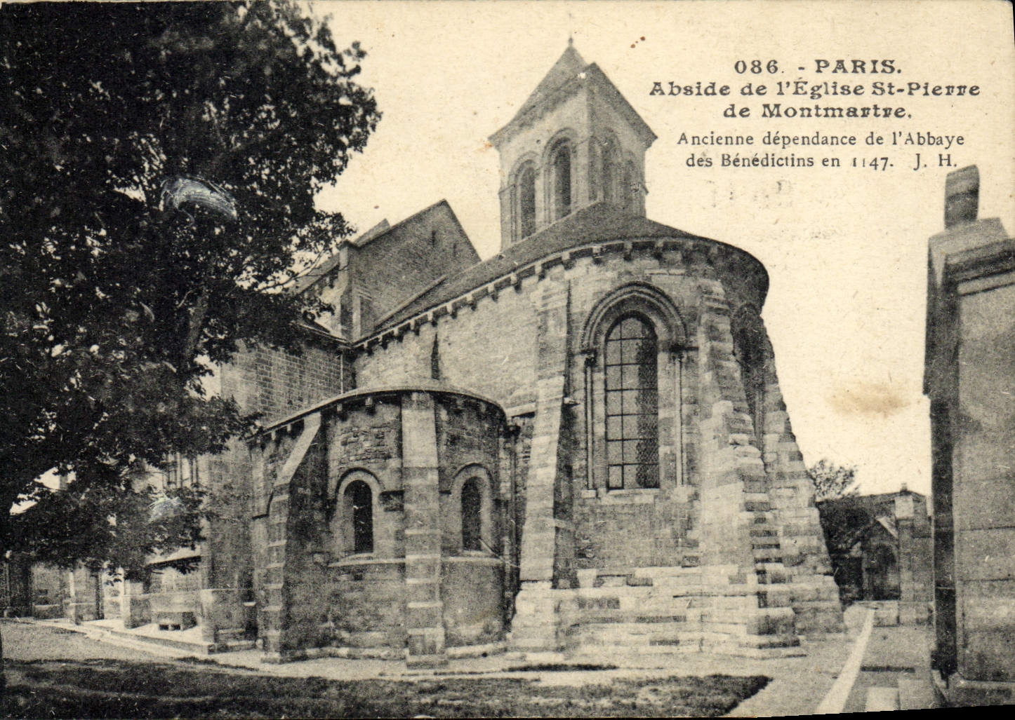 VINTAGE POSTCARD Paris Apse of the Church St Pierre de Montmartre
