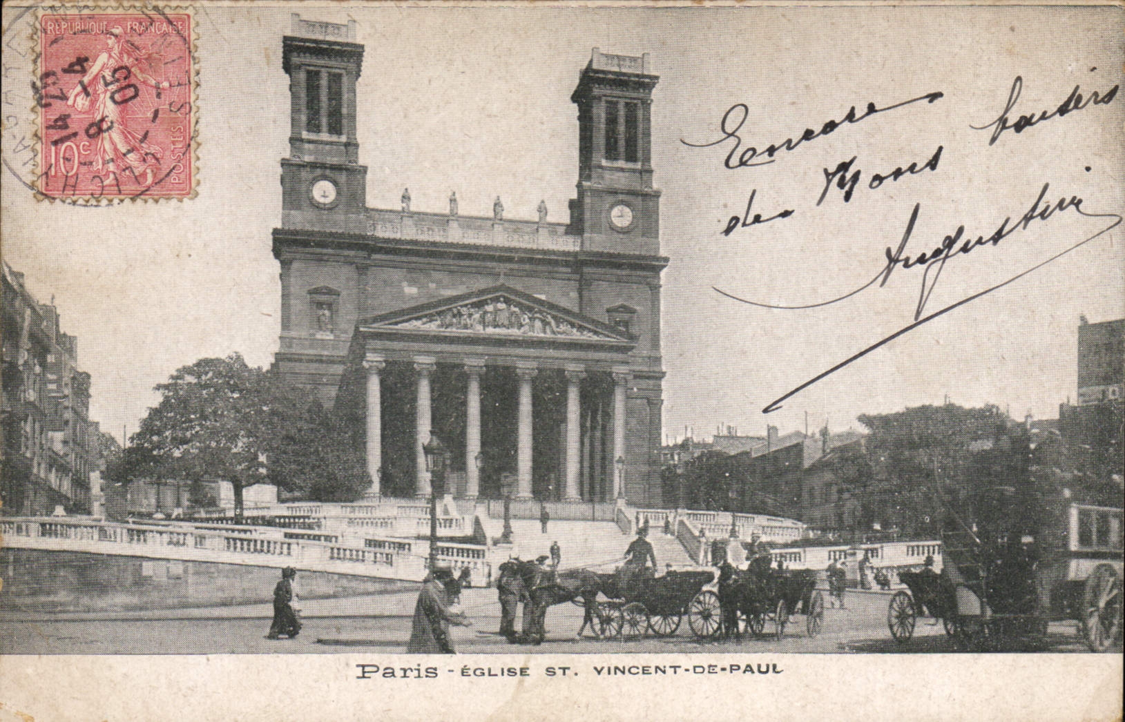 CPA Paris Eglise St Vincent De Paul