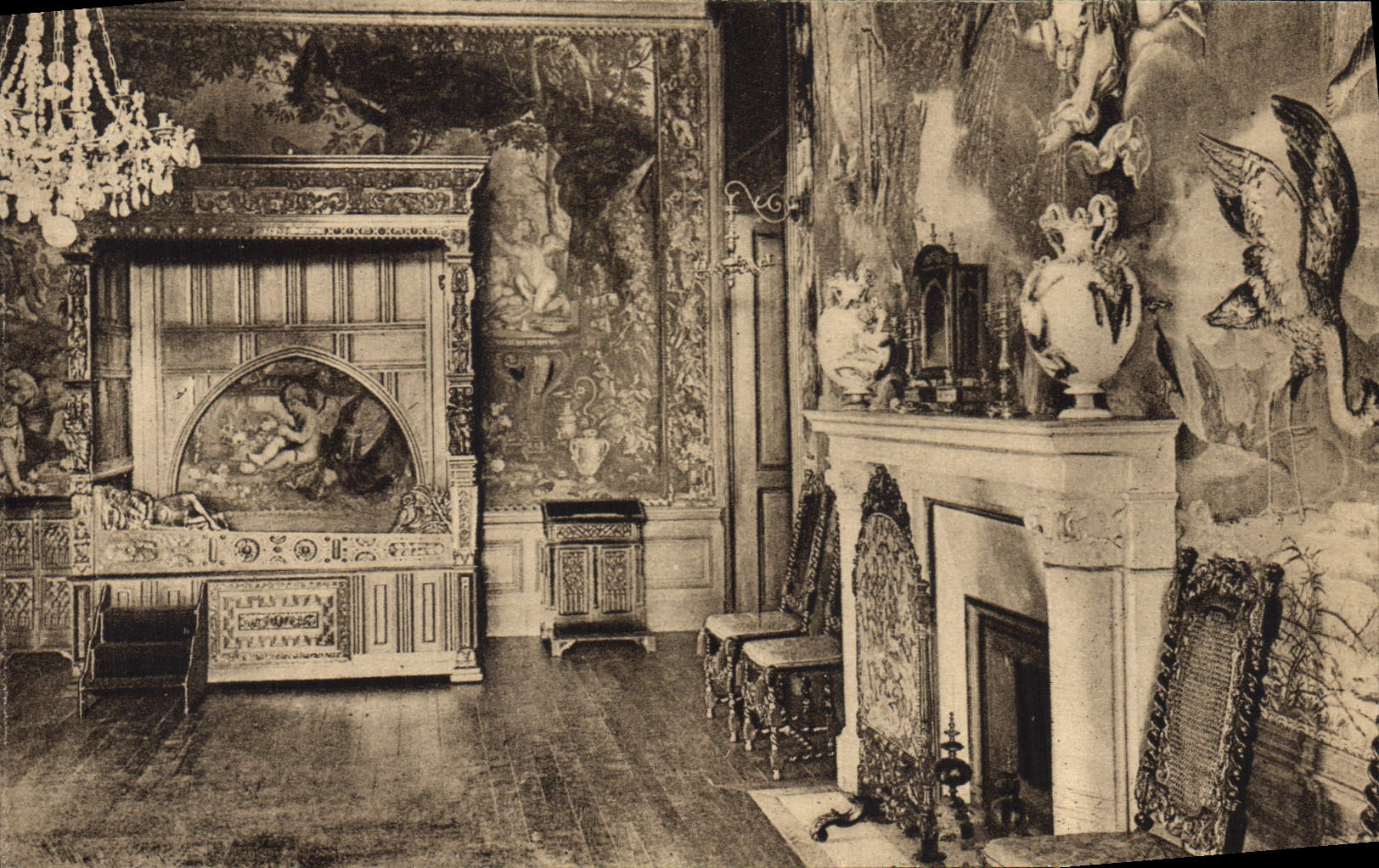 POSTAL Pau de la VENDIMIA el cuarto del castillo del d Albret de Jeanne