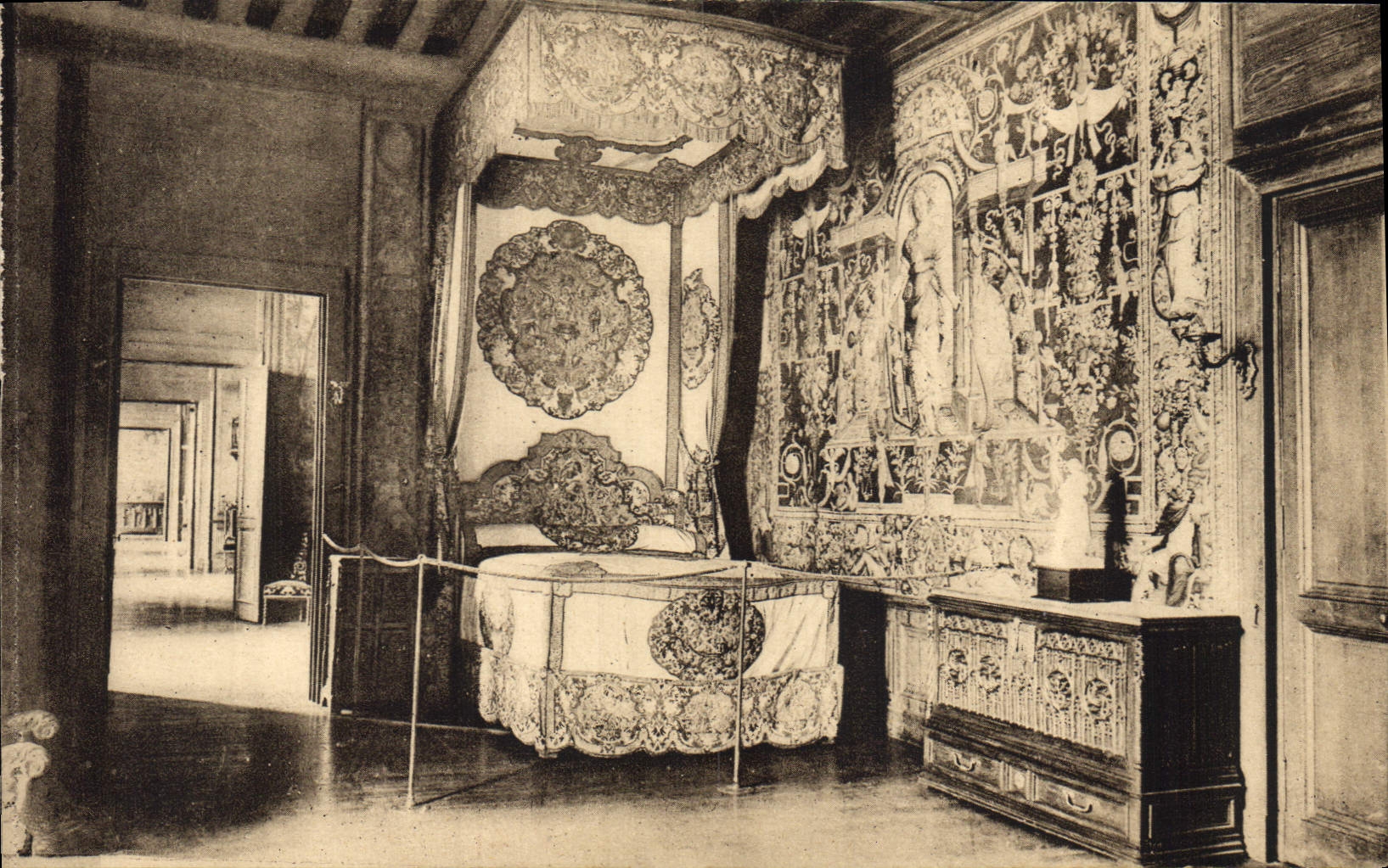 POSTAL Pau de la VENDIMIA el cuarto Louis XIV de Enrique IV del castillo conocido como EL Kader de Abd