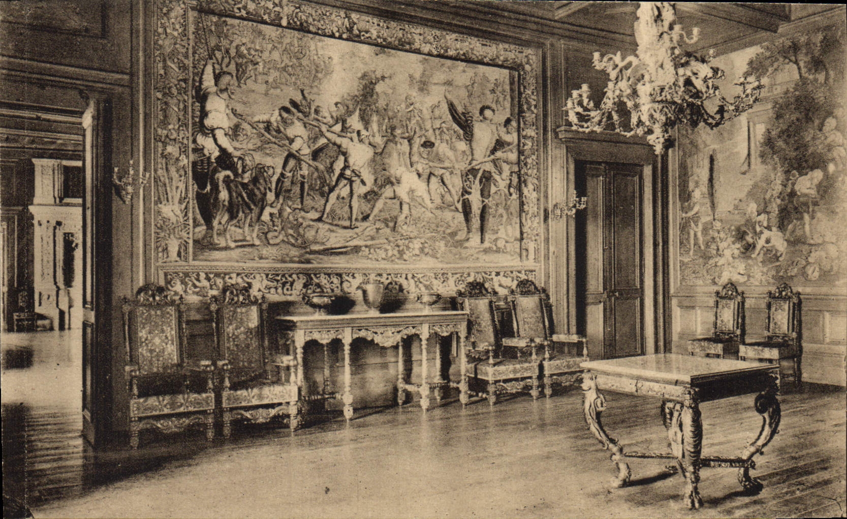 CPA Pau Chateau Henri IV Salon d'attente