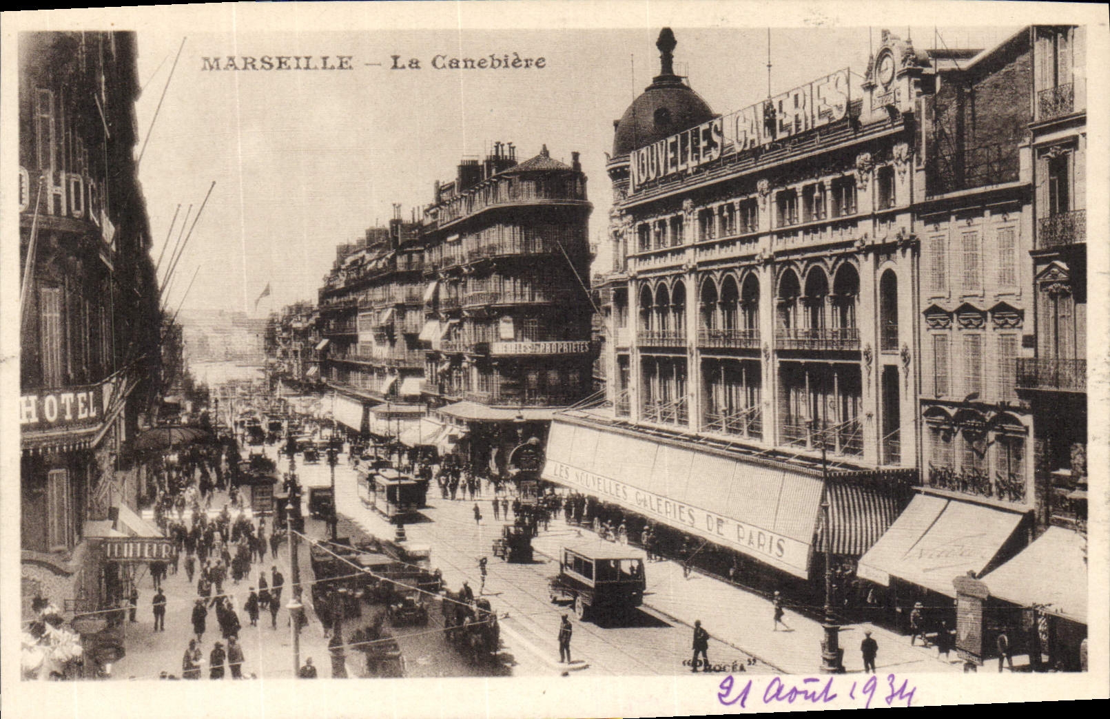 CPA Marseille La Canebiere
