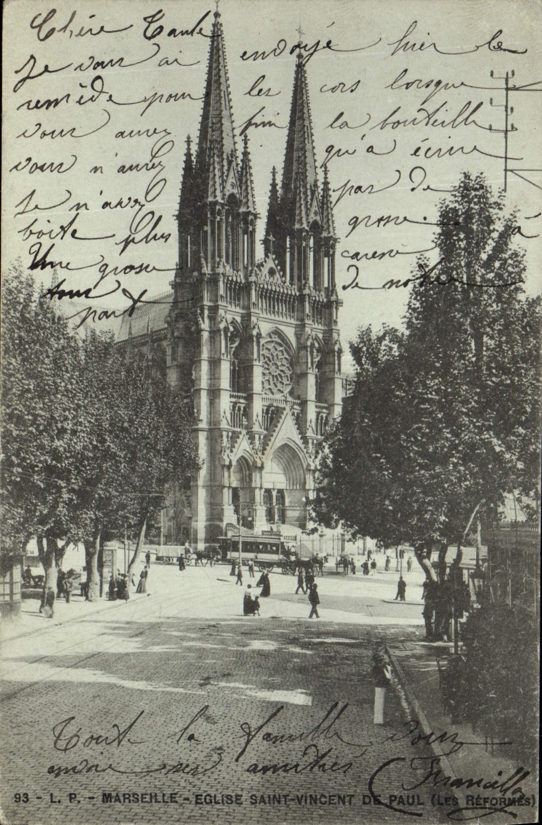 CPA Marseille Eglise Saint Vincent