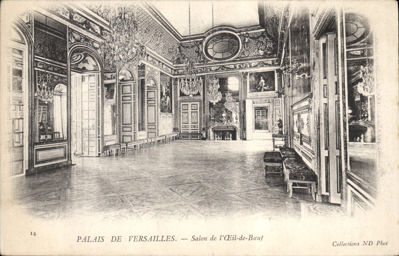 CPA Palais De Versailles Salon de L'Ceil de Boeuf