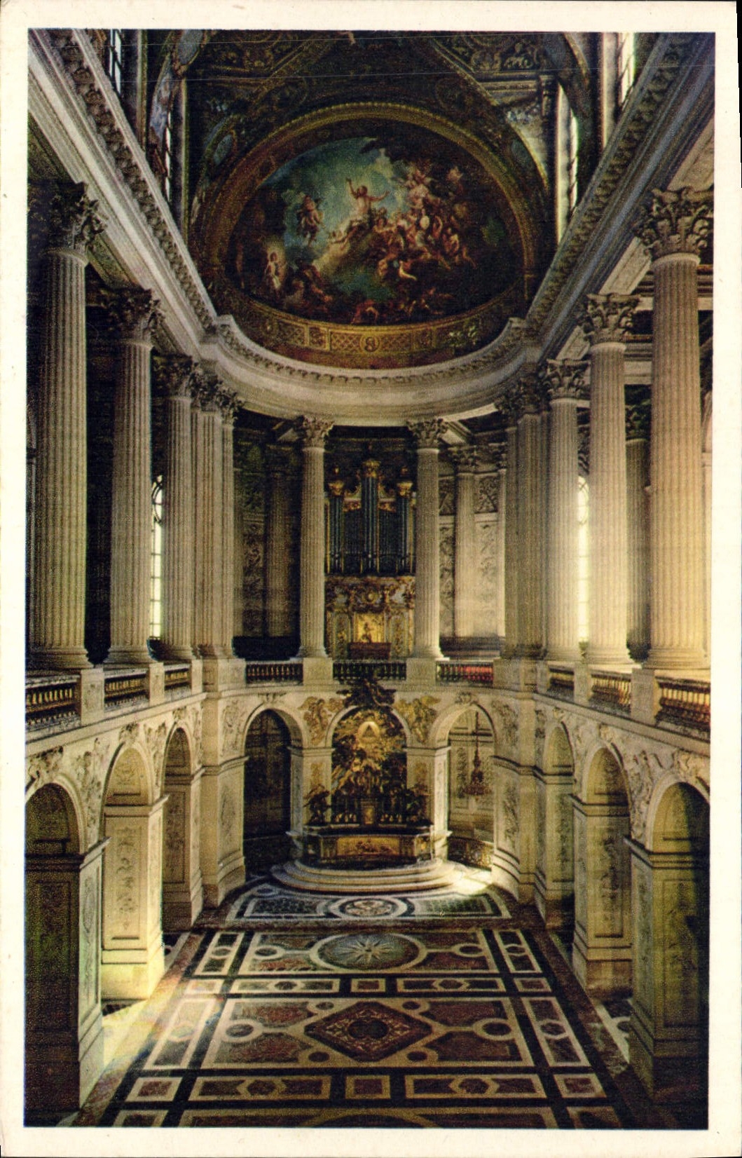 CPA Palais De Versailles Chateau La Chapelle Orgue