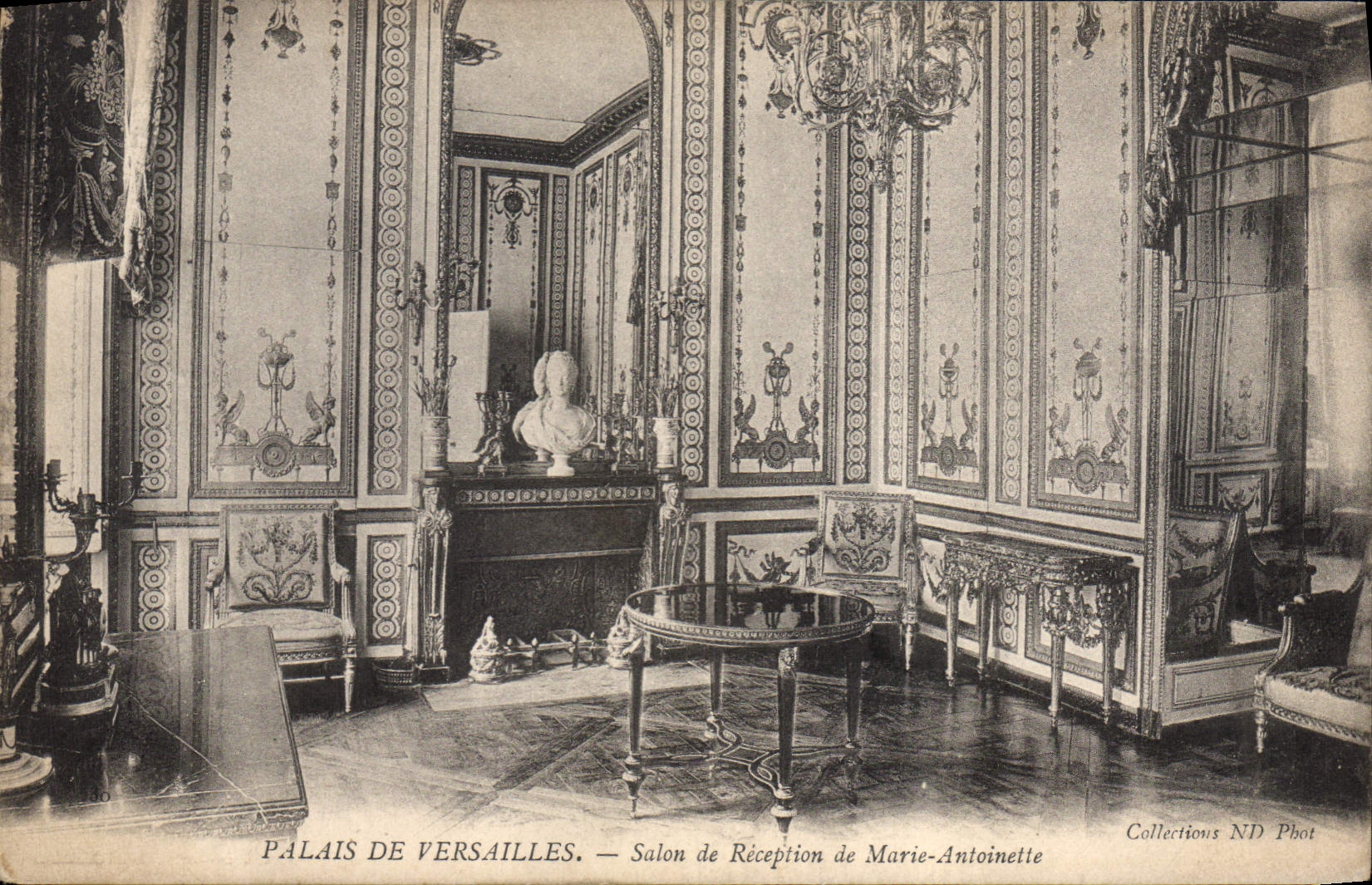 CPA Palais De Versailles Salon de Reception de Marie Antoinette