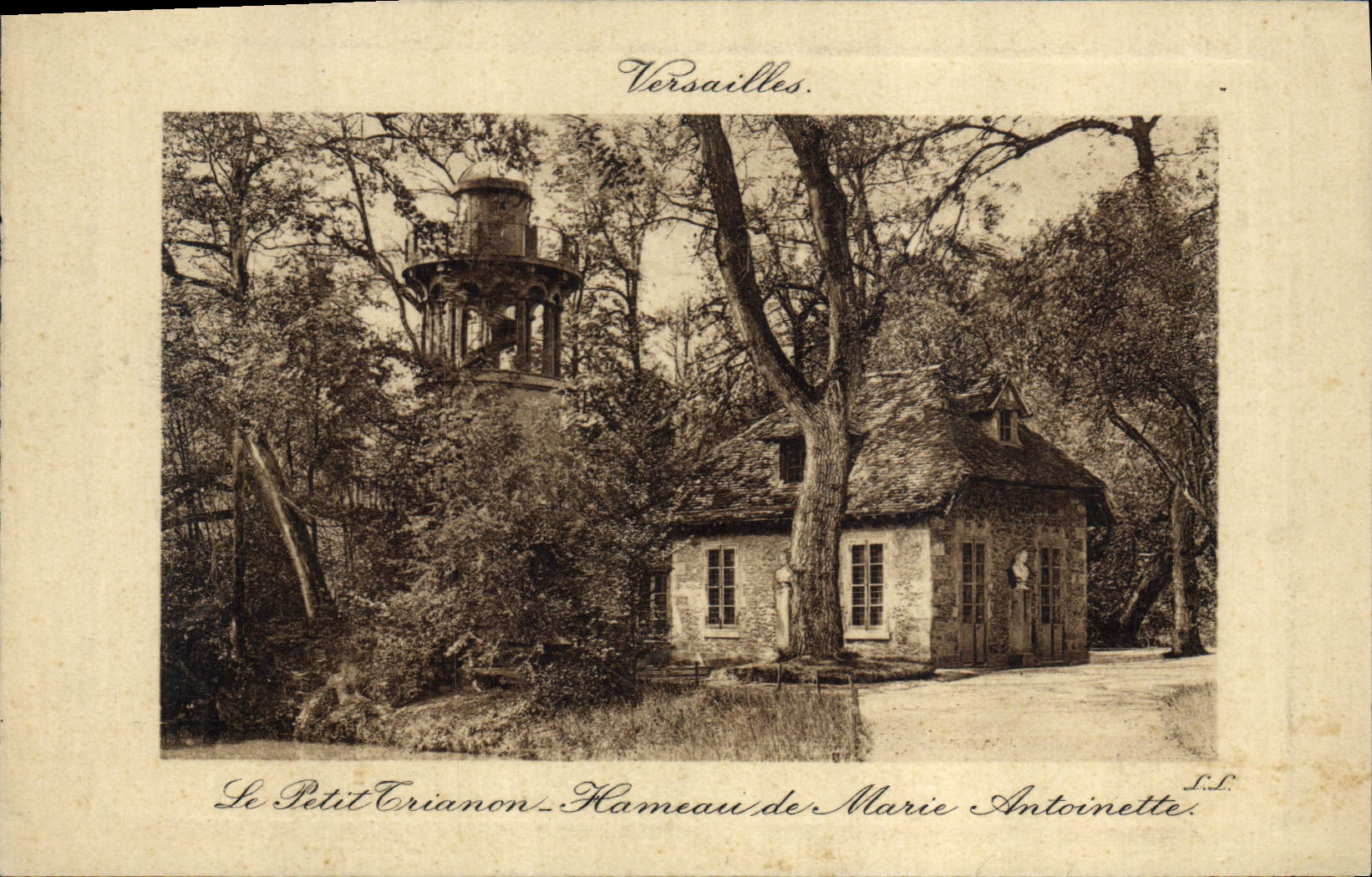 VINTAGE POSTCARD Castle Of Versailles Small Trianon Hamlet of Marie Antoinette
