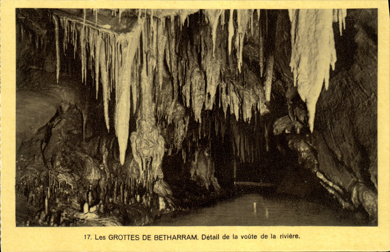 CPA Les Grottes De Betharram Detail de la Voute de la Riviere