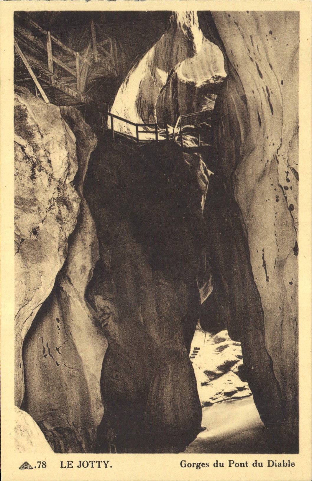 CPA Le Jotty Gorges du Pont du Diable