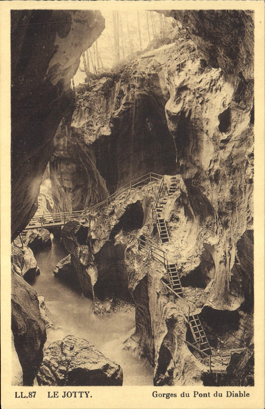 CPA Le Jotty Gorges du Pont du Diable