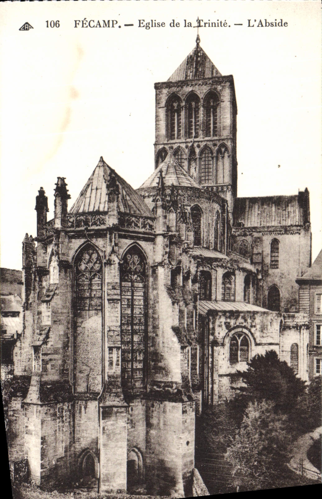 CPA Fecamp Eglise de la Trinite L'abside