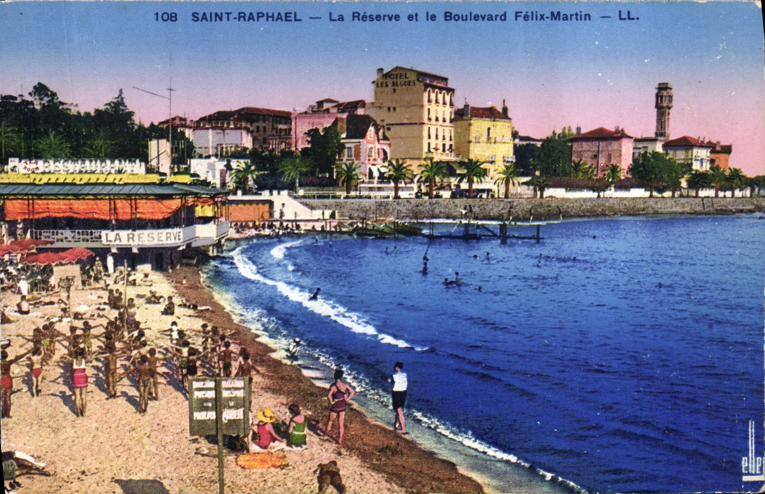 Reserva santa y el bulevar Felix Martin de Raphael de la POSTAL de la VENDIMIA gimnástico