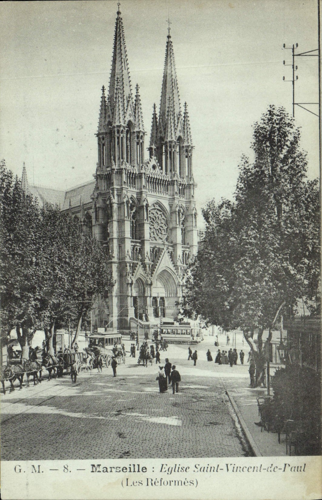 CPA Marseille Eglise Saint Vincent de Paul Les Reformes