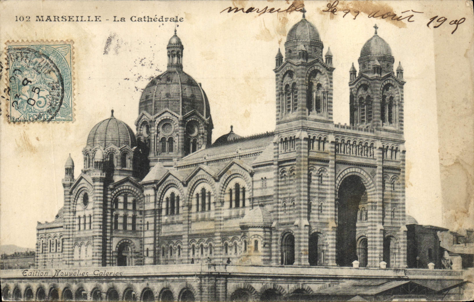 CPA Marseille La Cathedrale