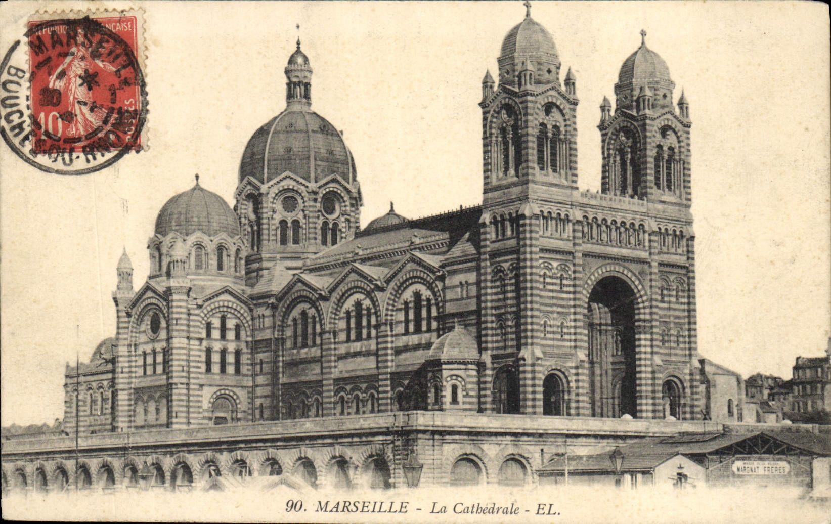 CPA Marseille La Cathedrale