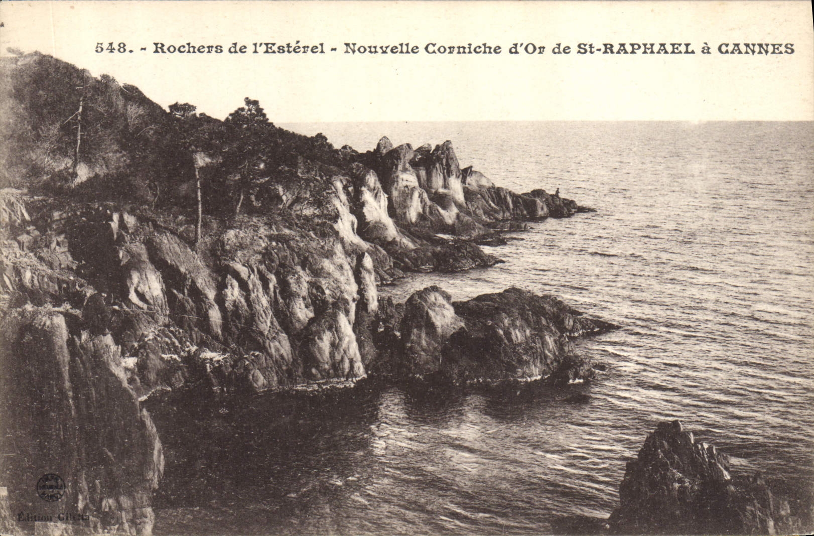 CPA Rochers De I'Esterel Nouvelle Corniche D'Or De St Raphael A Cannes