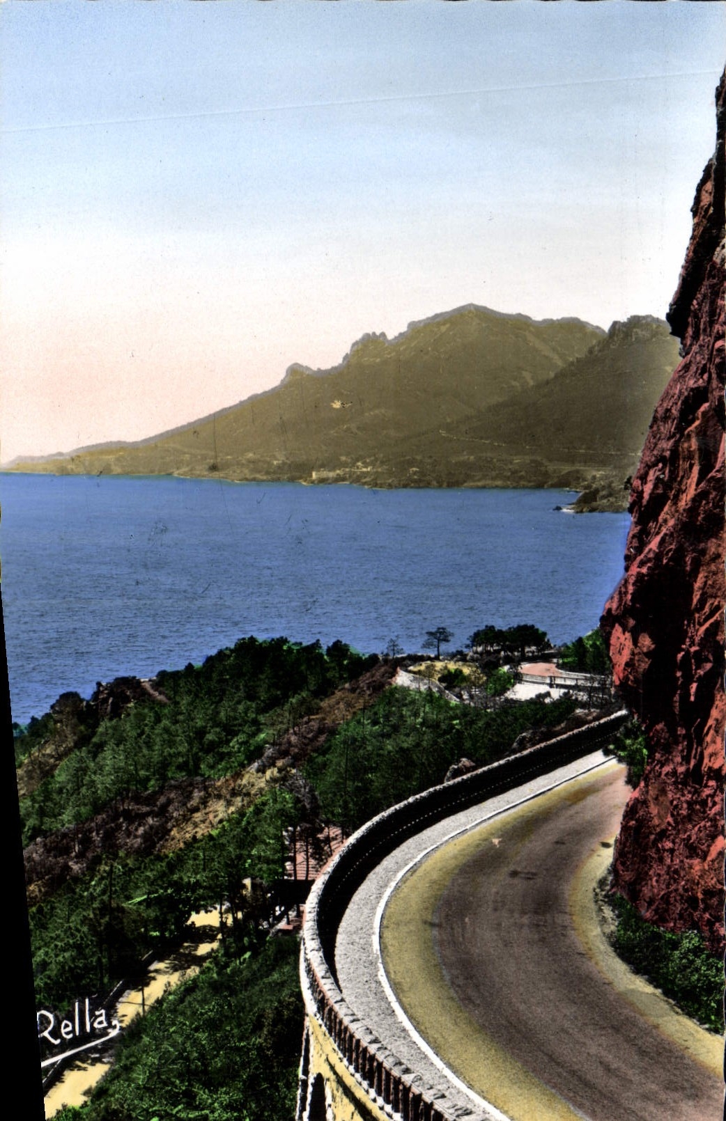 MODERN CARD the Road Of the Gold Cornice Trayas Seen Of the Collar De I' Esquillon