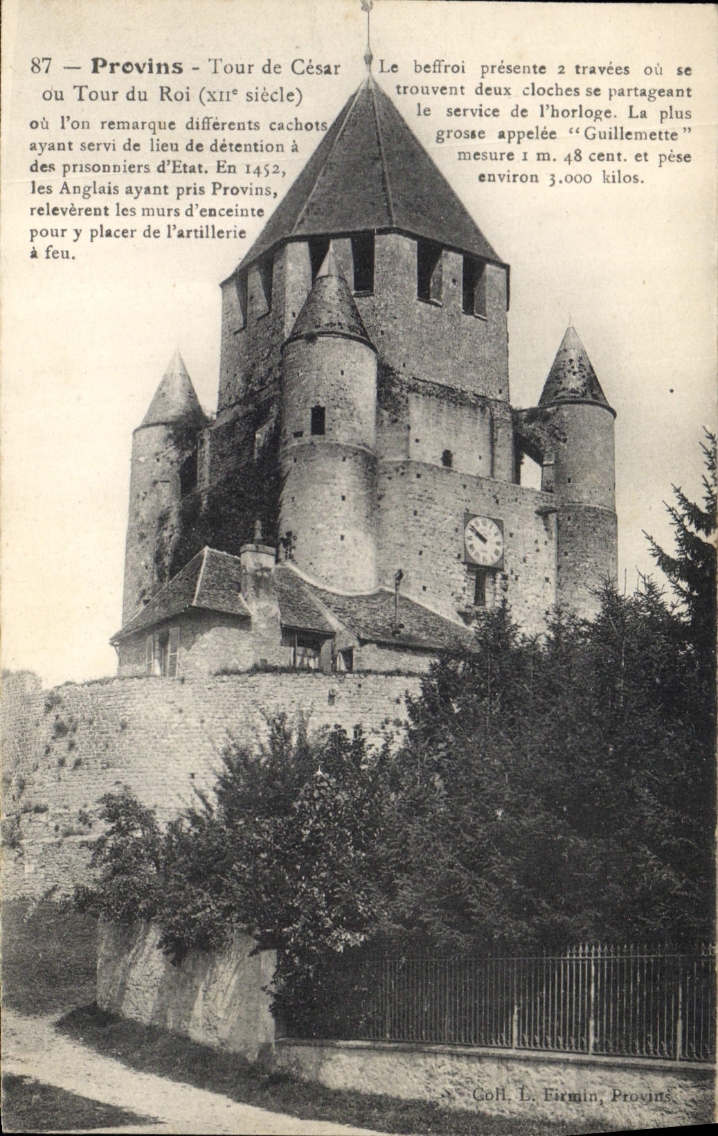CPA Provins Tour De Cesar Le Beffroi
