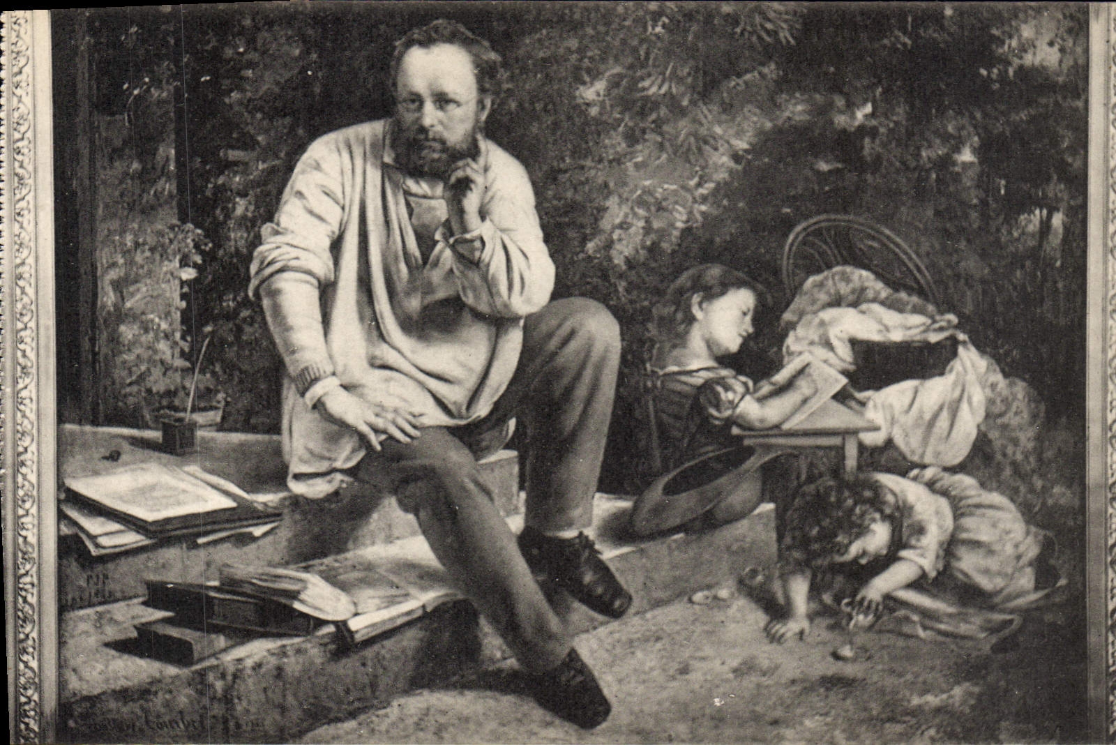 CPA Palais Des Beaux Arts De La Ville De Paris Proudhon et ses enfants Courbet 