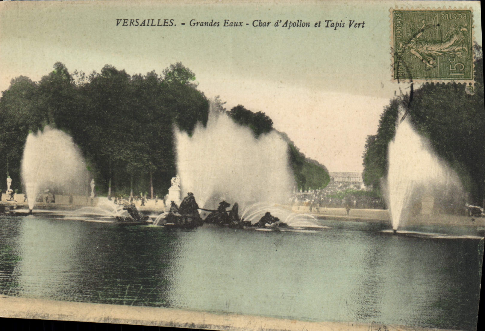 CPA Versailles Grandes Eaux Char D'Apollon Et Tapis Vert