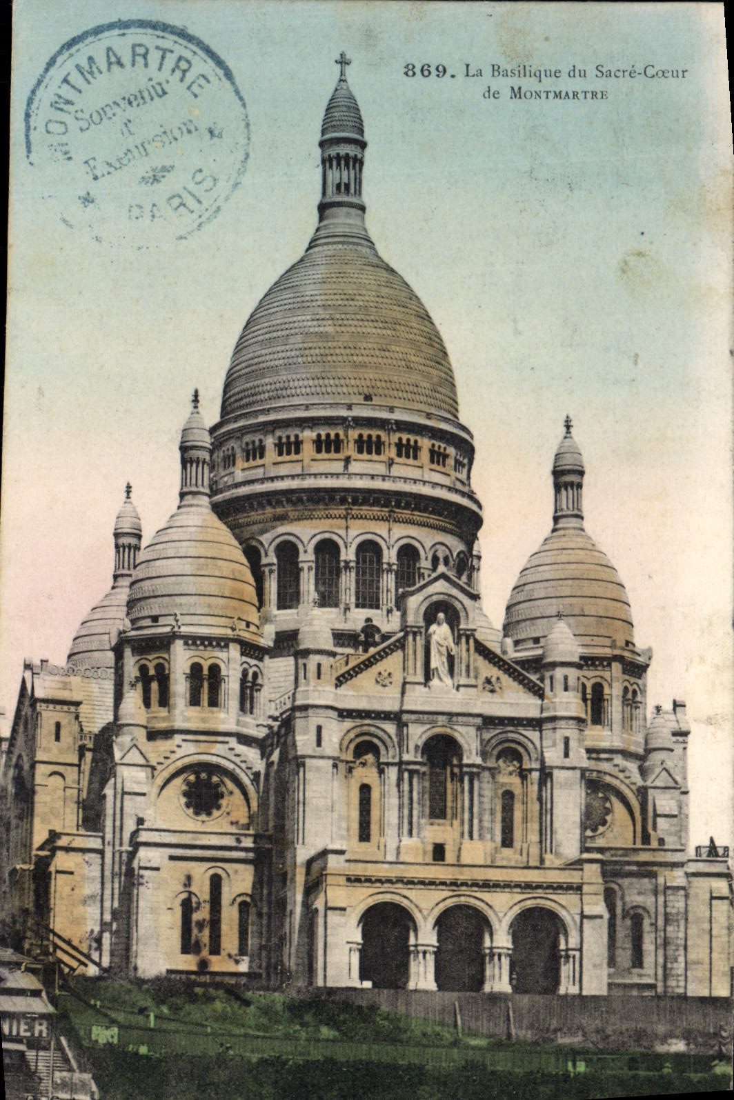 VINTAGE POSTCARD Paris the Basilica Of the Sacring Heart