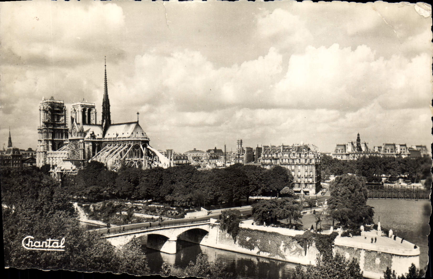 CPM Paris Notre Dame Et Jardins De I'Archeveche