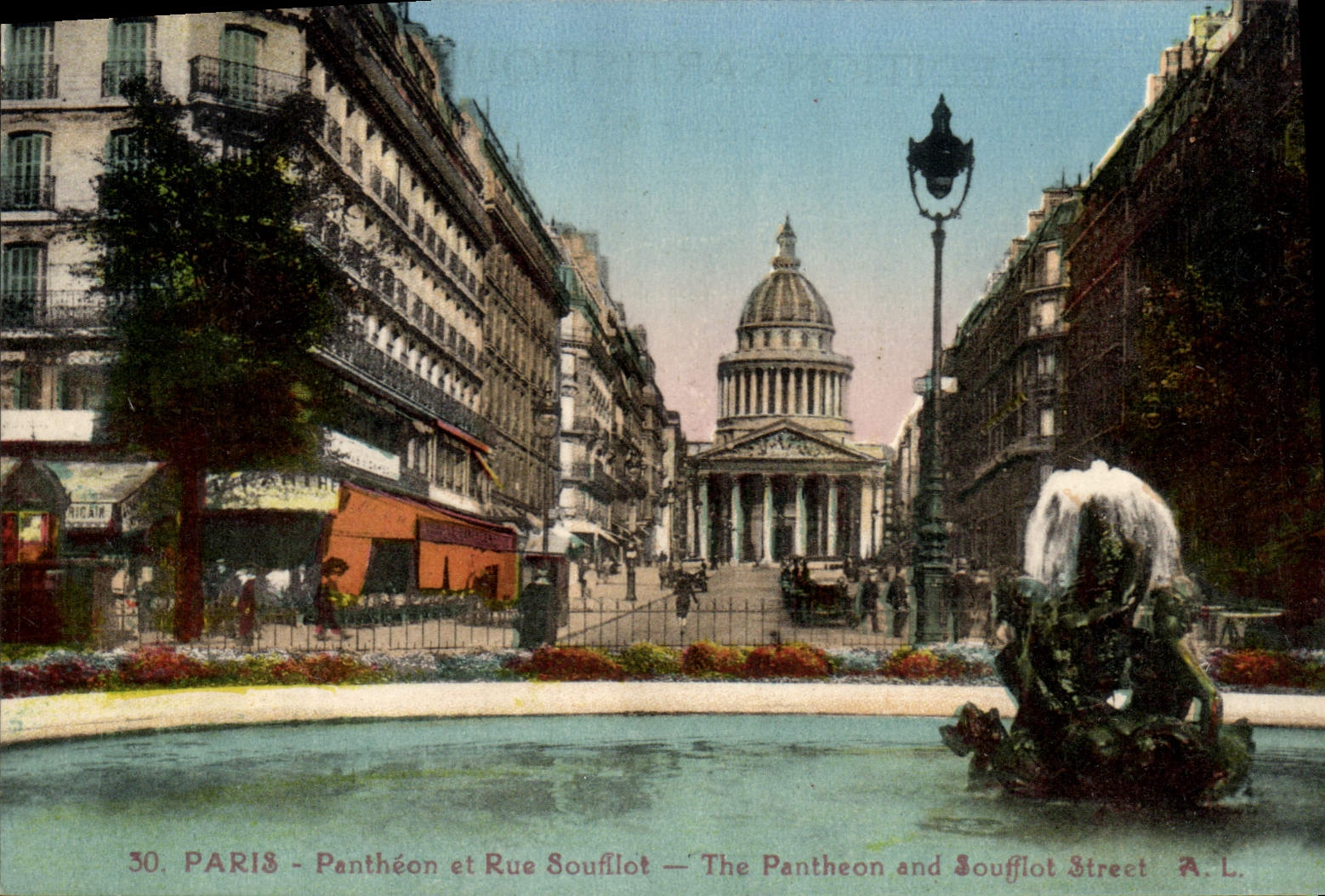 CPA Paris Pantheon Et Rue Soufflot 