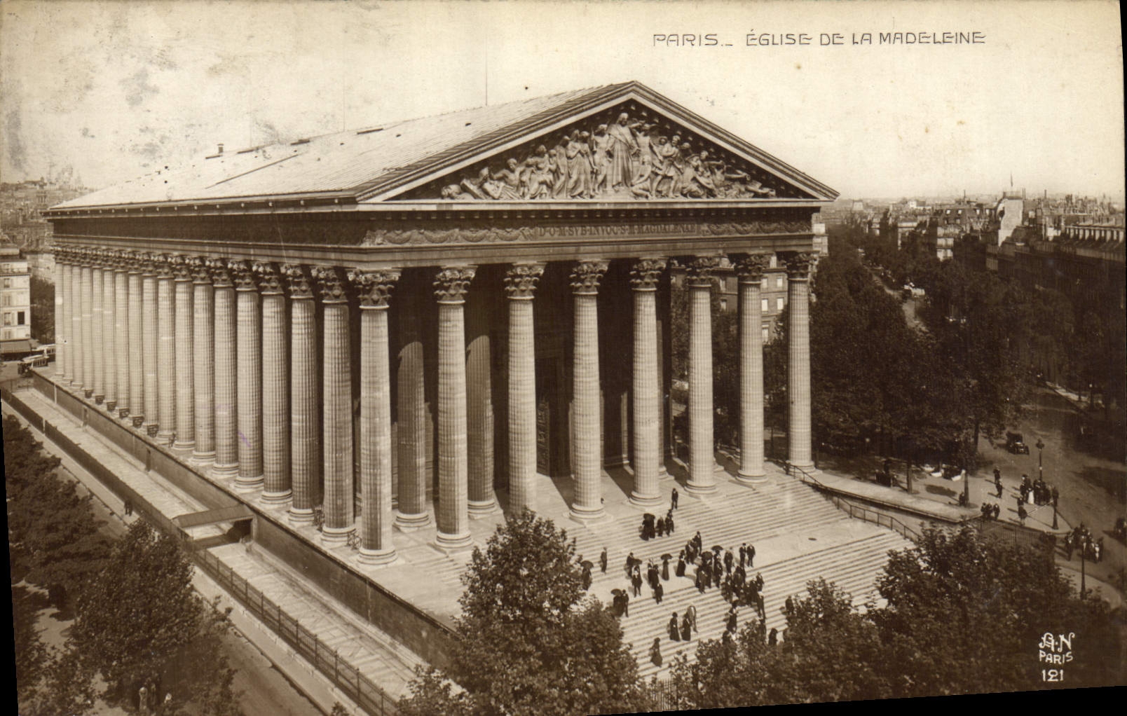 CPA Paris Eglise De La Madeleine