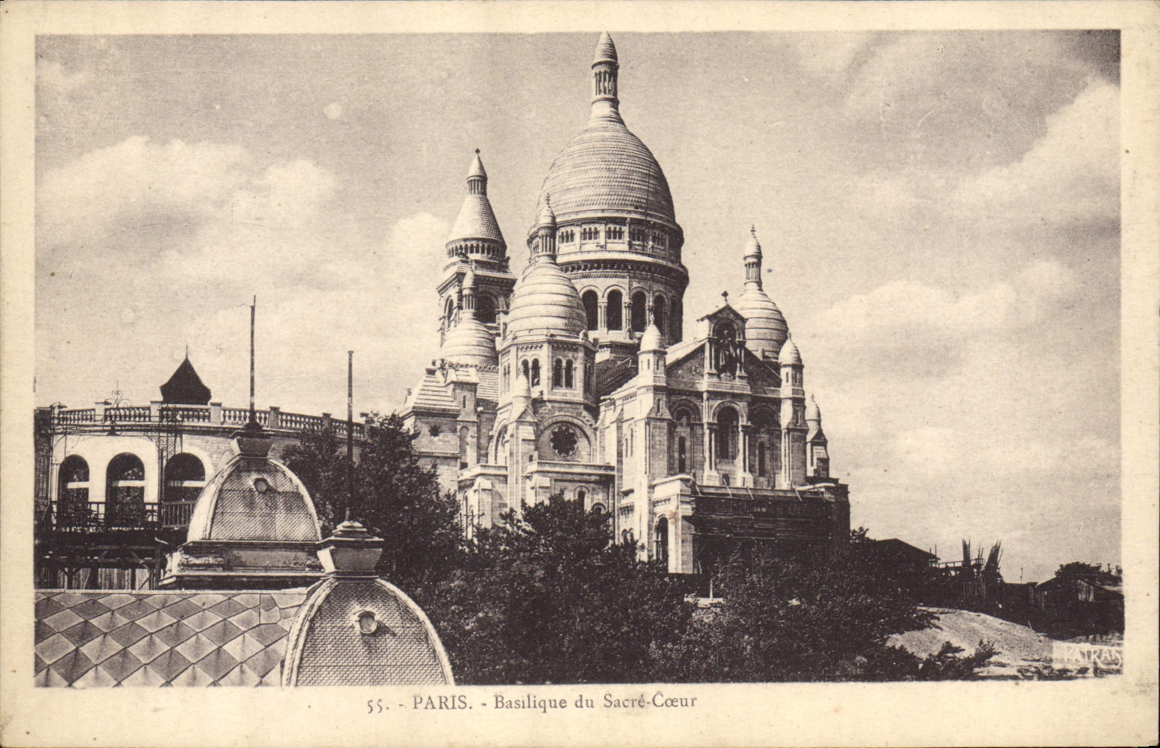 VINTAGE POSTCARD Paris Basilica Of the Sacring Heart