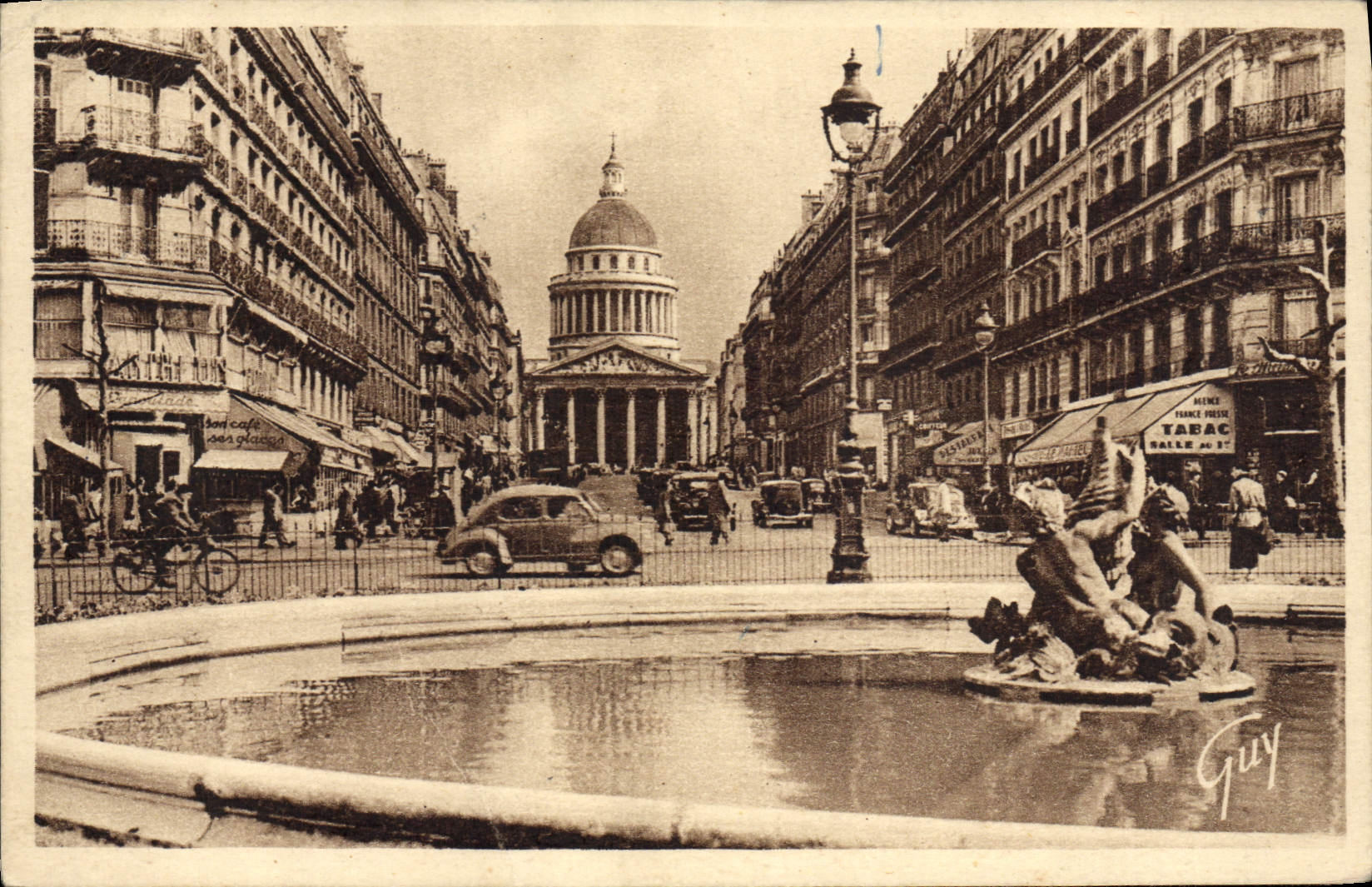 CPA Paris Et Ses Merveilles La Rue Soufflot Et Le Pantheon