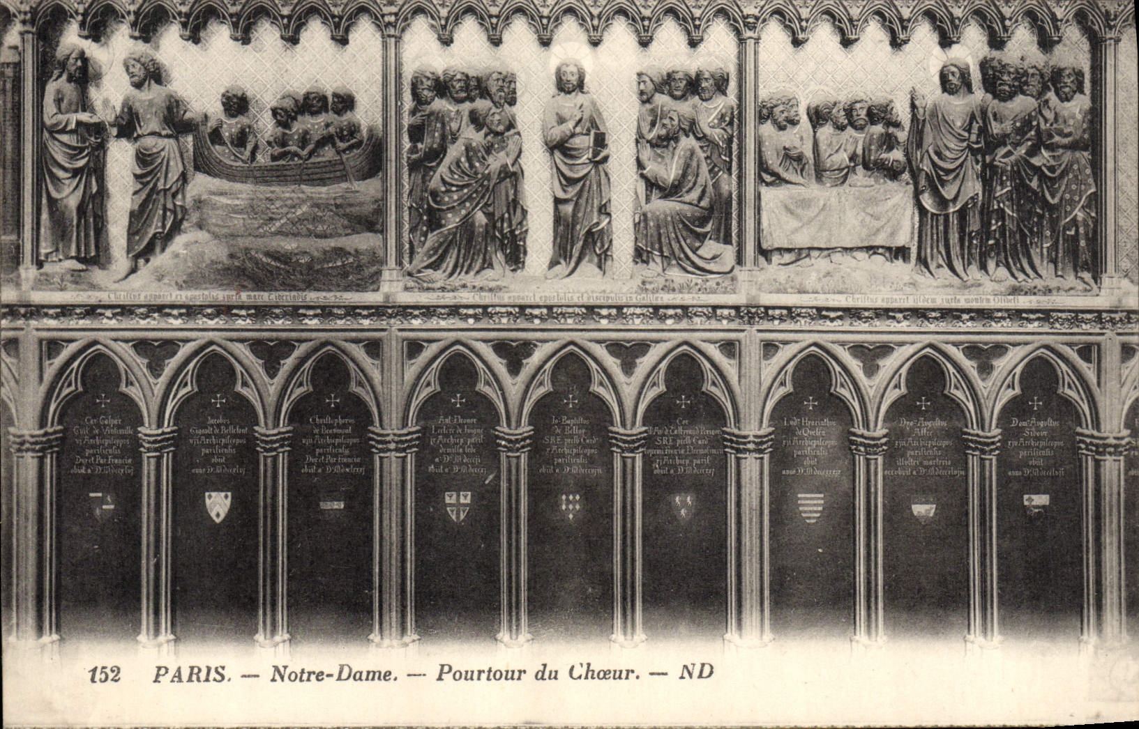 CPA Paris Notre Dame Pourtour Du Choeur